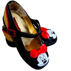 Disney Minnie Mouse patent leather Mary Jane style little girls shoes sz 9/10
